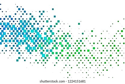 Light Blue, Green vector background with rectangles. Abstract gradient illustration with rectangles. Pattern can be used for websites.