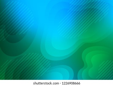 Light Blue, Green vector background with straight lines. Modern geometrical abstract illustration with staves. The pattern can be used for busines ad, booklets, leaflets
