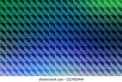 Light Blue, Green vector background with straight lines. Blurred decorative design in simple style with lines. Pattern for your busines websites.