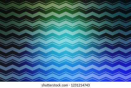 Light Blue, Green vector background with straight lines. Shining colored illustration with sharp stripes. Pattern for ad, booklets, leaflets.