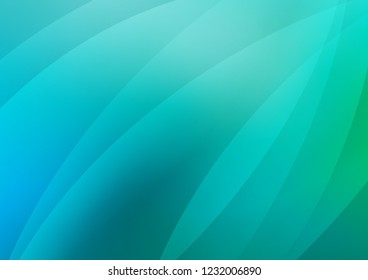 Light Blue, Green vector background with straight lines. Lines on blurred abstract background with gradient. The template can be used as a background.