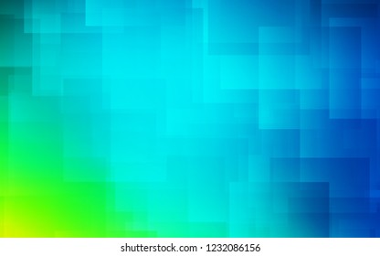 Light Blue, Green vector background with straight lines. Blurred decorative design in simple style with lines. Pattern for ads, posters, banners.