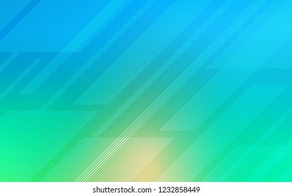 Light Blue, Green vector background with straight lines. Modern geometrical abstract illustration with Lines. Template for your beautiful backgrounds.