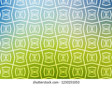 Light Blue, Green vector background with straight lines. Shining illustration with lines on abstract template. Pattern for business booklets, leaflets.
