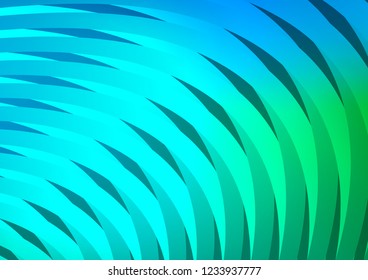 Light Blue, Green vector background with straight lines. Decorative shining illustration with lines on abstract template. The pattern can be used for busines ad, booklets, leaflets