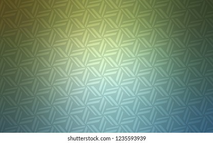 Light Blue, Green vector background with triangles. Illustration with set of colorful triangles. Pattern for busines ad, booklets, leaflets