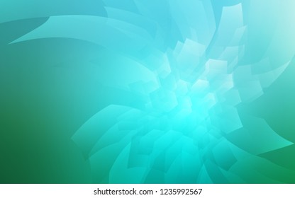 Light Blue, Green vector background with hexagons. Illustration with set of colorful hexagons. New template for your brand book.