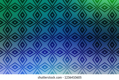 Light Blue, Green vector background with rectangles. Modern abstract illustration with colorful rectangles. Smart design for your business advert.