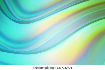 Light Blue, Green vector background with liquid shapes. Colorful abstract illustration with gradient lines. Pattern for your business design.