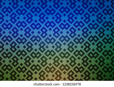 Light Blue, Green vector background with rectangles. Abstract gradient illustration with rectangles. Pattern can be used for websites.