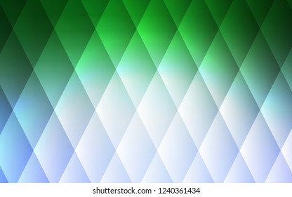 Light Blue, Green vector background with rectangles. Decorative design in abstract style with rectangles. Modern template for your landing page.
