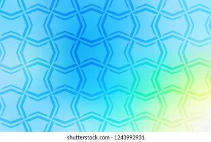Light Blue, Green vector background with straight lines. Shining colored illustration with sharp stripes. The pattern for ad, booklets, leaflets.