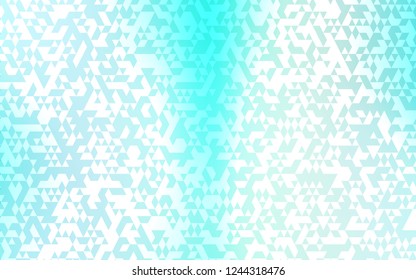 Light Blue, Green vector background with triangles. Abstract gradient illustration with triangles. Pattern can be used for websites.