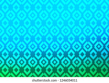 Light Blue, Green vector background with rectangles. Abstract gradient illustration with rectangles. Best design for your ad, poster, banner.