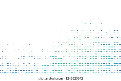 Light Blue, Green vector background with straight lines. Shining colored illustration with narrow lines. Smart design for your business advert.