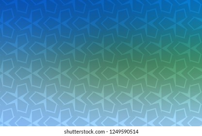 Light Blue, Green vector background with rectangles. Beautiful illustration with rectangles and squares. Modern template for your landing page.