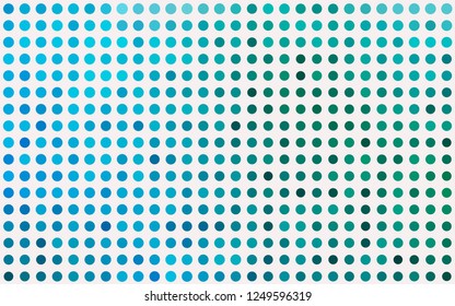 Light Blue, Green vector background with bubbles. Blurred decorative design in abstract style with bubbles. Pattern of water, rain drops.