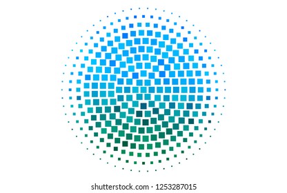 Light Blue, Green vector background with rectangles. Glitter abstract illustration with rectangular shapes. Pattern for commercials.