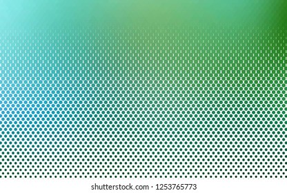 Light Blue, Green vector background with bubbles. Illustration with set of shining colorful abstract circles. Design for posters, banners.
