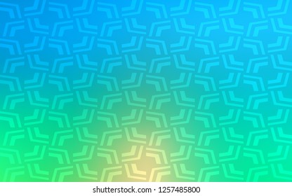 Light Blue, Green vector background with curved circles. Creative geometric illustration in marble style with gradient. The best blurred design for your business.