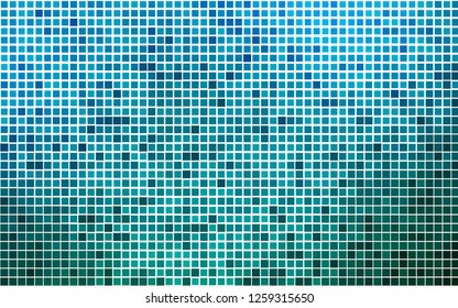 Light Blue, Green vector background with rectangles. Decorative design in abstract style with rectangles. The template can be used as a background.