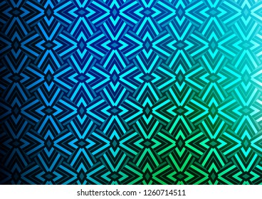 Light Blue, Green vector background with triangles. Illustration with set of colorful triangles. Pattern for busines ad, booklets, leaflets