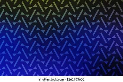 Light Blue, Green vector background with triangles, lines. Illustration with set of colorful triangles, lines. Best design for poster, banner.