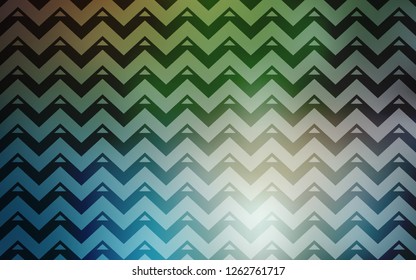 Light Blue, Green vector background with triangles, lines. Modern abstract illustration with colorful triangles. Smart design for your adverts.