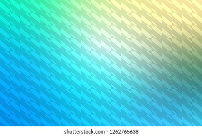 Light Blue, Green vector background with straight lines. Blurred decorative design in simple style with lines. Best design for your ad, poster, banner.