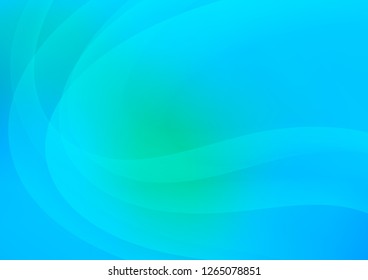 Light Blue, Green vector background with bubble shapes. Shining illustration, which consist of blurred lines, circles. Marble design for your web site.