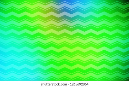 Light Blue, Green vector background with straight lines. Modern geometrical abstract illustration with Lines. Template for your beautiful backgrounds.