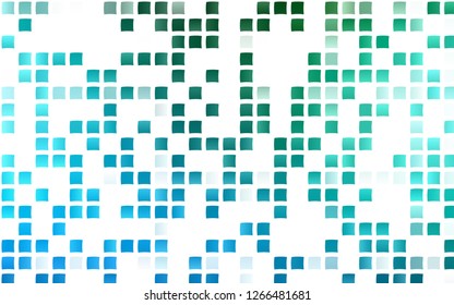 Light Blue, Green vector background with rectangles. Abstract gradient illustration with rectangles. Modern template for your landing page.