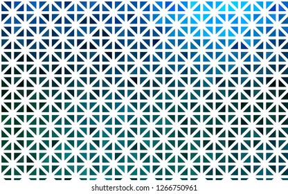 Light Blue, Green vector background with triangles. Beautiful illustration with triangles in nature style. Template for wallpapers.