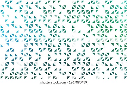 Light Blue, Green vector background with triangles. Modern abstract illustration with colorful triangles. Pattern can be used for websites.