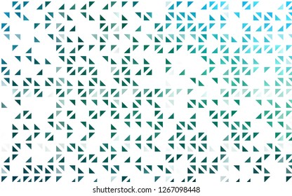 Light Blue, Green vector background with triangles. Abstract gradient illustration with triangles. Pattern can be used for websites.