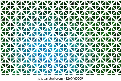 Light Blue, Green vector background with triangles. Modern abstract illustration with colorful triangles. Modern template for your landing page.