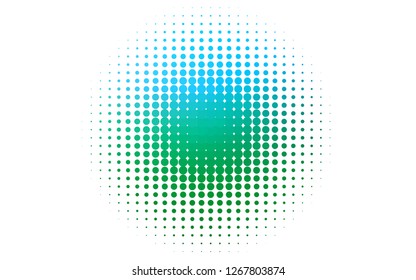 Light Blue, Green vector background with bubbles. Illustration with set of shining colorful abstract circles. Pattern for ads, leaflets.
