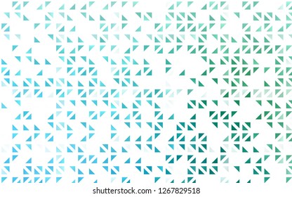 Light Blue, Green vector background with triangles. Modern abstract illustration with colorful triangles. Best design for your ad, poster, banner.