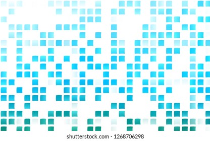 Light Blue, Green vector background with rectangles. Glitter abstract illustration with rectangular shapes. Smart design for your business advert.