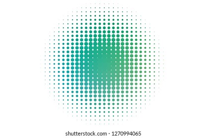 Light Blue, Green vector background with bubbles. Blurred bubbles on abstract background with colorful gradient. Pattern for ads, booklets.