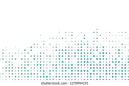 Light Blue, Green vector background with triangles. Decorative design in abstract style with triangles. Pattern for busines ad, booklets, leaflets