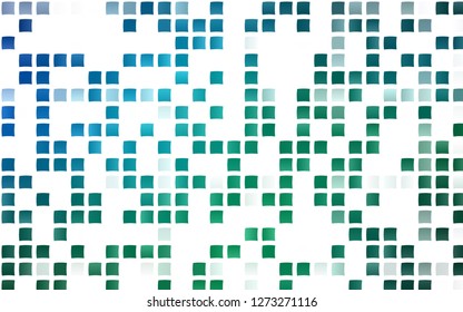 Light Blue, Green vector background with rectangles. Modern abstract illustration with colorful rectangles. The template can be used as a background.