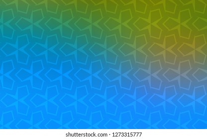 Light Blue, Green vector background with rectangles. Illustration with set of colorful rectangles. Best design for your ad, poster, banner.
