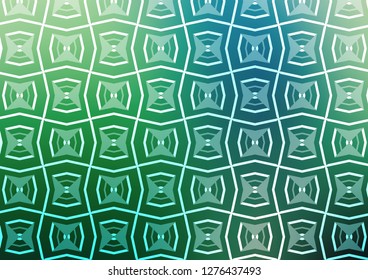 Light Blue, Green vector background with straight lines. Shining colored illustration with narrow lines. Smart design for your business advert.
