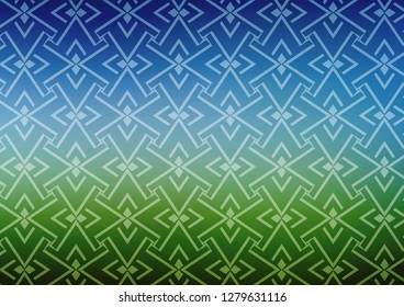 Light Blue, Green vector background with straight lines. Glitter abstract illustration with colored sticks. Best design for your ad, poster, banner.
