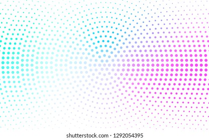 Light Blue, Green vector  background with bubbles. Beautiful colored illustration with blurred circles in nature style. New template for your brand book.