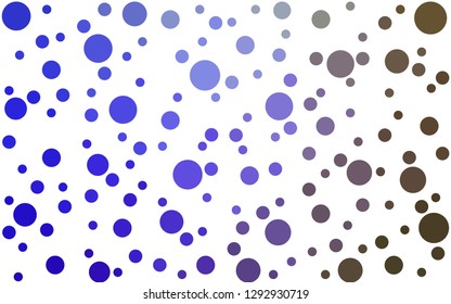 Light Blue, Green vector  background with spots. Blurred decorative design in abstract style with bubbles. Pattern for textures of wallpapers.