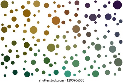 Light Blue, Green vector  background with spots. Beautiful colored illustration with blurred circles in nature style. Design for poster, banner of websites.