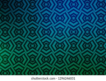 Light Blue, Green vector background with straight lines. Modern geometrical abstract illustration with staves. Pattern for business booklets, leaflets.