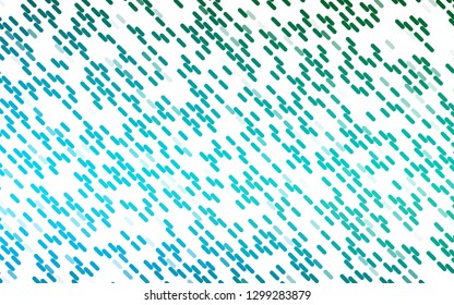 Light Blue, Green vector background with straight lines. Blurred decorative design in simple style with lines. Pattern for ads, posters, banners.